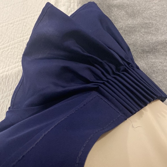 DIANE VON FÜRSTENBERG COTTON NAVY GORGEOUS TOP - Picture 6 of 13